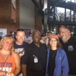 Detroit Tigers Baseball Game, singing the National Anthem, friends from Ann Arbor